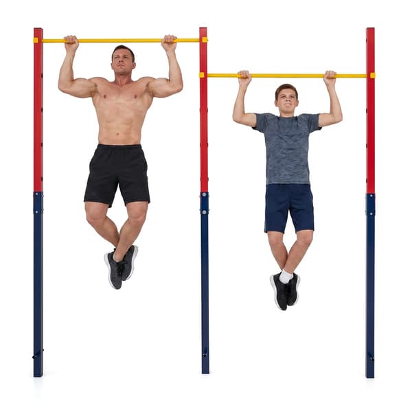 Pull Up Bar til nedgravning 227x5x231,5 cm rød