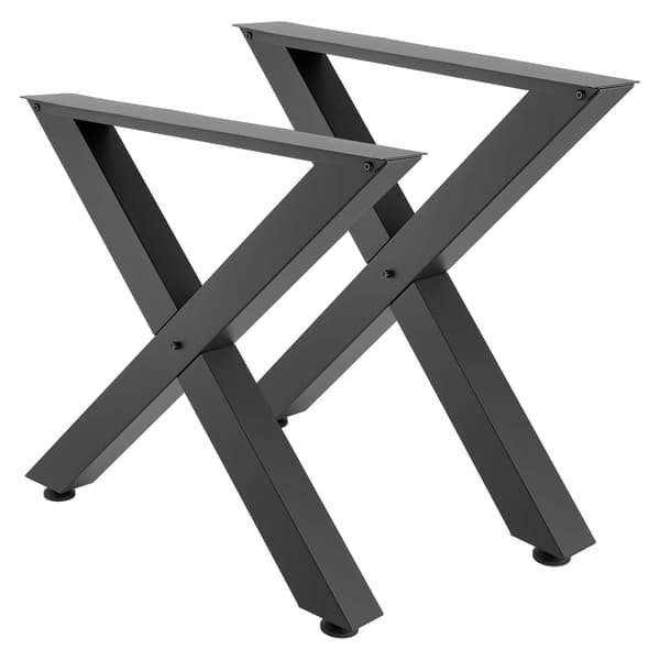 Bordben 75x76 cm Sort Stål