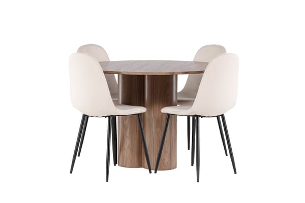 Spisebord Olivia 110 cm Mocha