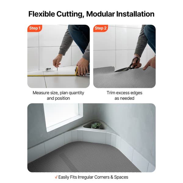 Valumatto 90x300 cm harmaa PVC