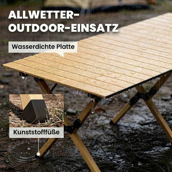 Campingbord 117x60x44 cm Ek Aluminium
