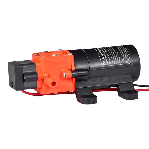 Vattenpump, 12V DC 4,5 L/min 80 PSI, Självsugande membran, Tyst drift