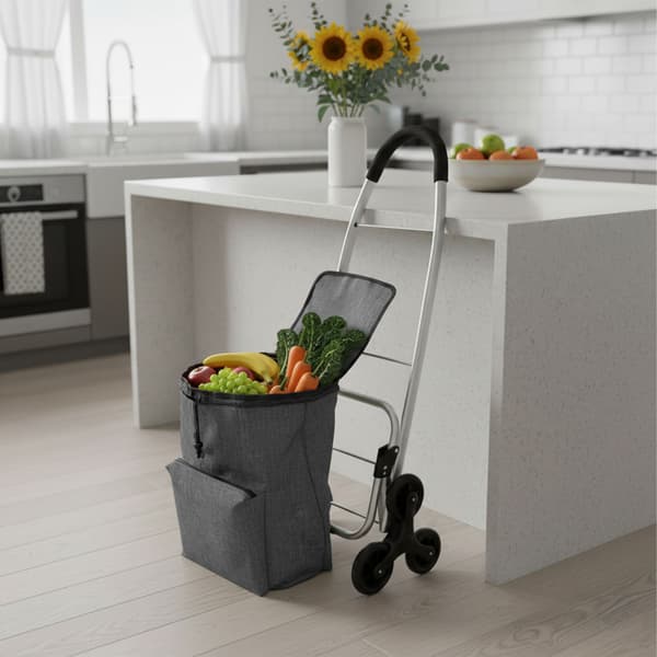 Shoppingvagn 101x48x38 cm Svart, Kodustaar