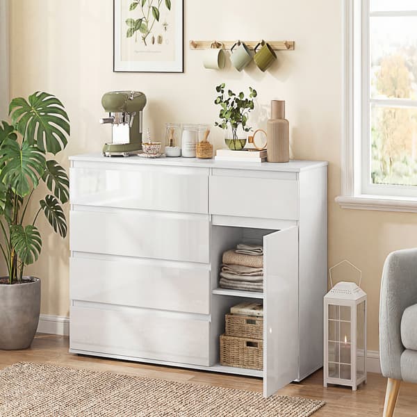 Sideboard 100x40x80 cm Vit förvaring
