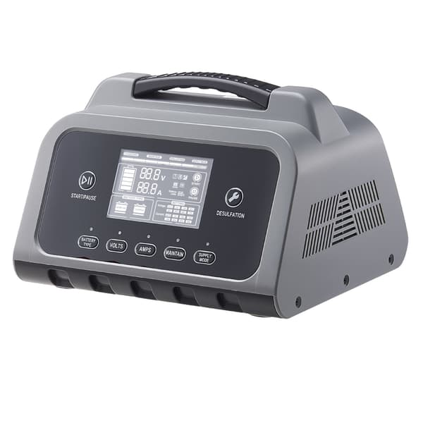Batterioplader 20A LCD-display Trickle vedligeholder Desulfator ABS+PC