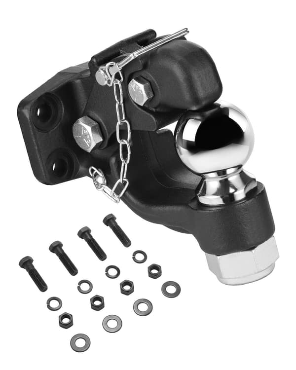 Pintle-krog, 165x115x185 mm, Sort, Stål