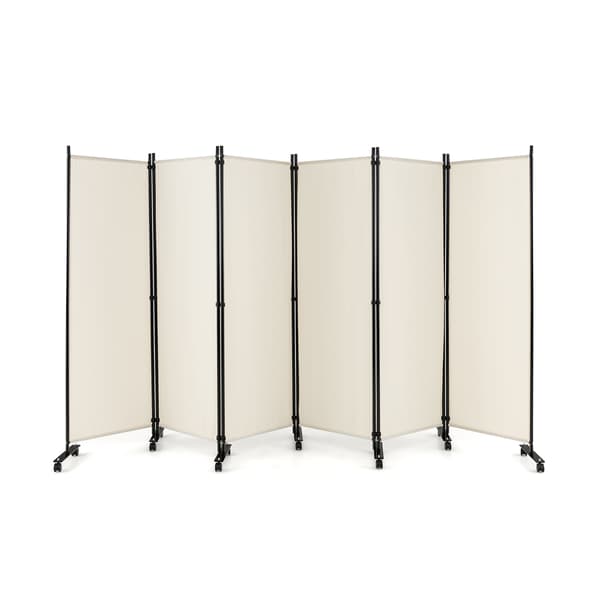 Rumdeler 6 paneler 335x30x173 cm hvid