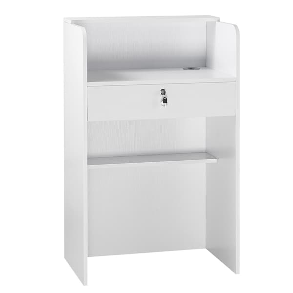 Reception Disk, 60x40x96 cm, Hvid