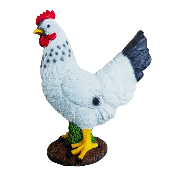 Havefigur Høne Polyresin dekorativ, Kodustaar