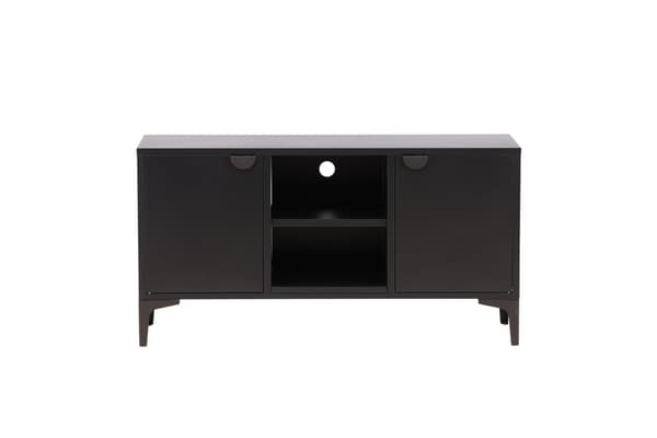 TV-bord PIRING, sort, stål