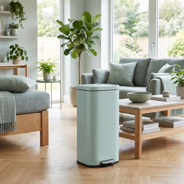 Köksavfallspapperskorg med pedal 30L 29x36x59,5 cm grön