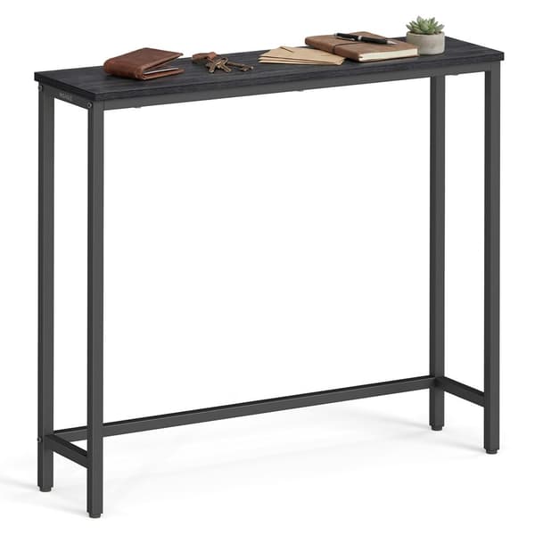 Konsolbord 20x80x81,2 cm Grå-Svart stål