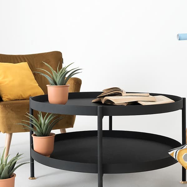 Soffbord Hanna, 60 cm, svart