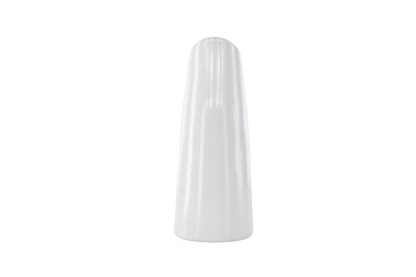 Vase, Ernst, 12x9x23 cm, Hvid