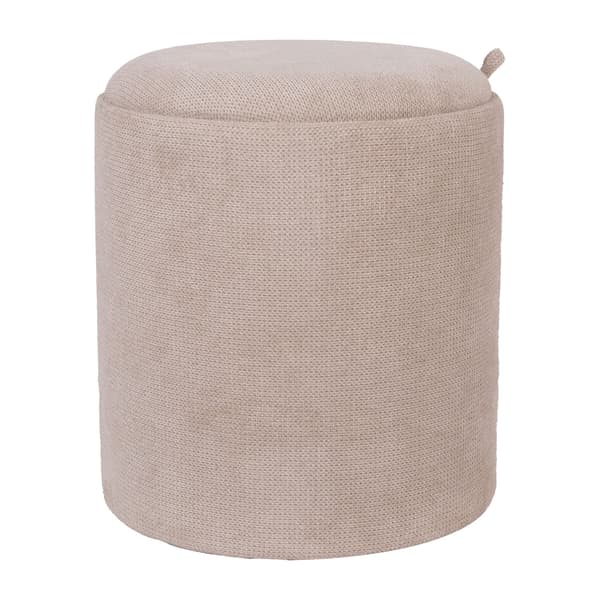 Puf 39x44 cm beige opbevaring