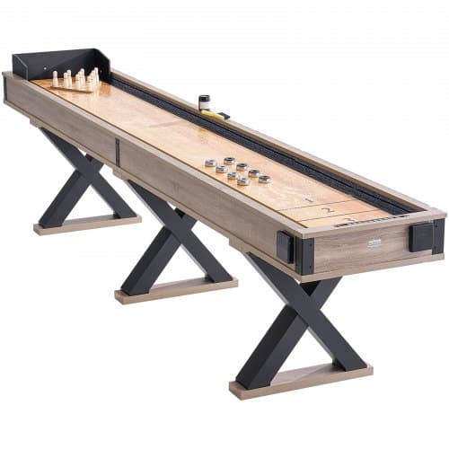 Shuffleboardbord 350x71x81 cm 2-i-1 spilsæt
