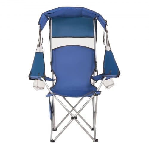 Campingstol 88x89x131 cm Blå Fällbar
