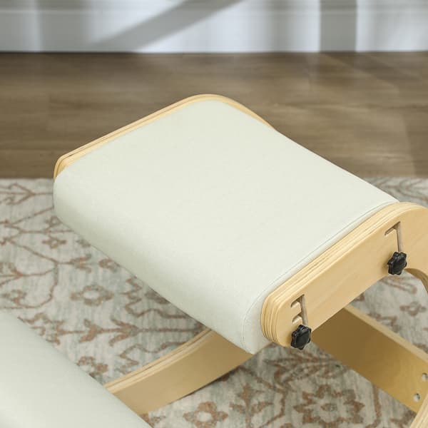 Ergonomisk knæstol 55x85x55 cm cremehvid