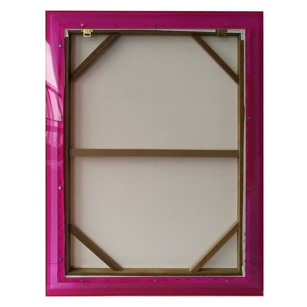 Väggkonst 60x80x3,3 cm Rosa Akryl
