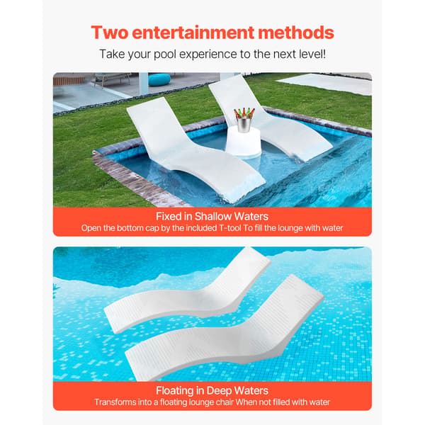Solstolar för pool, set om 2, 180x60x56 cm, PE-material
