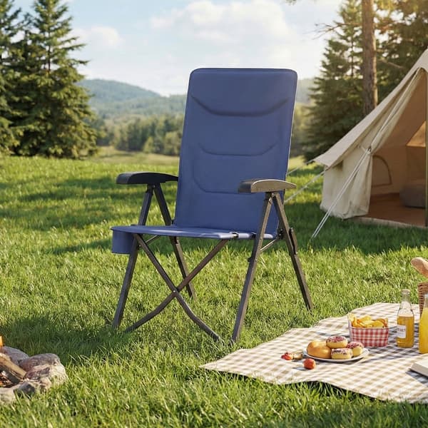 Campingstol 70x60x110 cm Blå