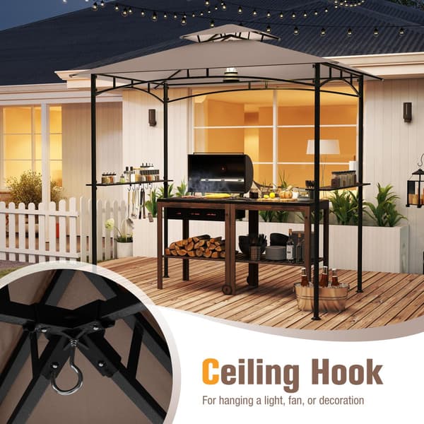 Grill Pavillon 244x152 cm rustik brun