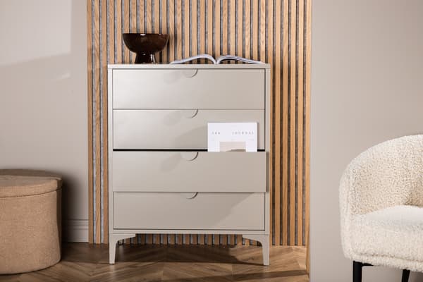 Kommode Piring Stål Beige