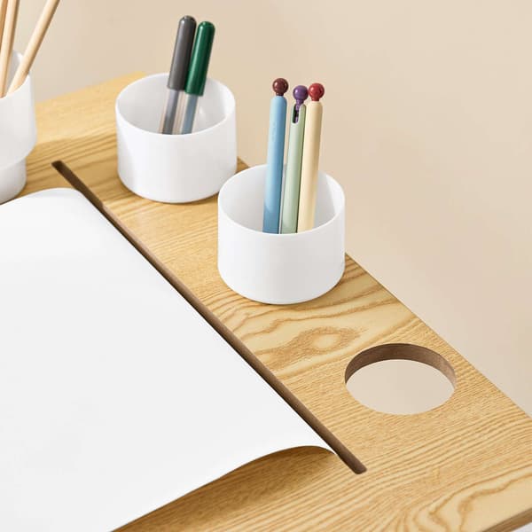 Barnbord och stolsset, 80x50x66 cm, vit, MDF