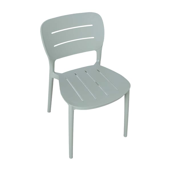 Stol 42,5x53,5x79 cm Grågrön Plast