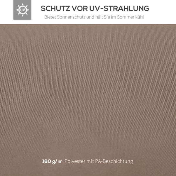 Pavillon erstatningsdug, 300x300 cm, Brun