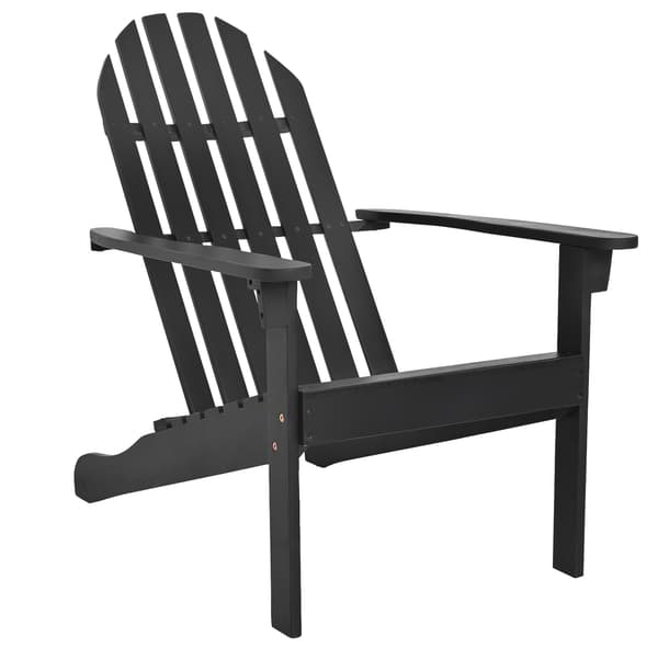 Adirondack-stol 93x66x86 cm sort akacietræ
