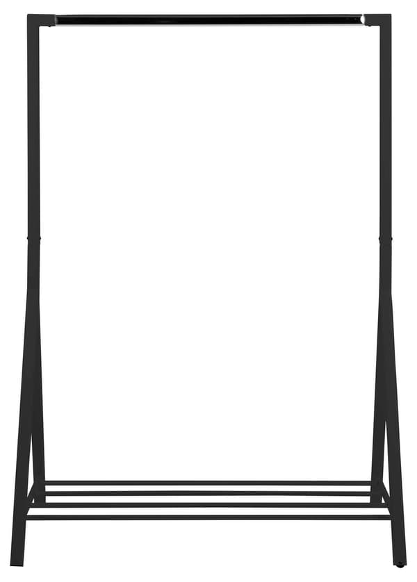 Tøjstativ Brent 117x59x165 cm Sort Metal