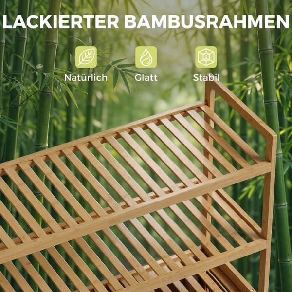 Vasketøjsskab 80x30x118 cm Eg Bambus