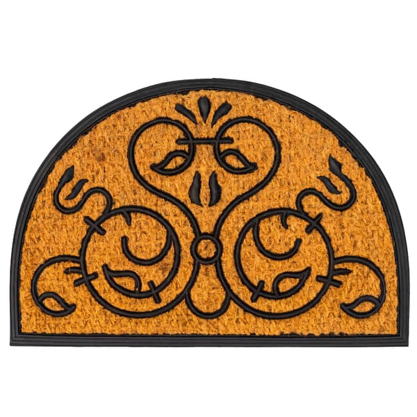 Halvrund dörrmatta med ornament, Kodustaar