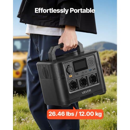 Bærbar Strømstation 290x220x230 mm batteribackup