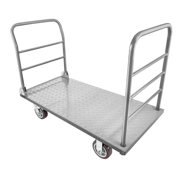 Platformvogn 1220x610x920 mm, robust fladvogn, stål