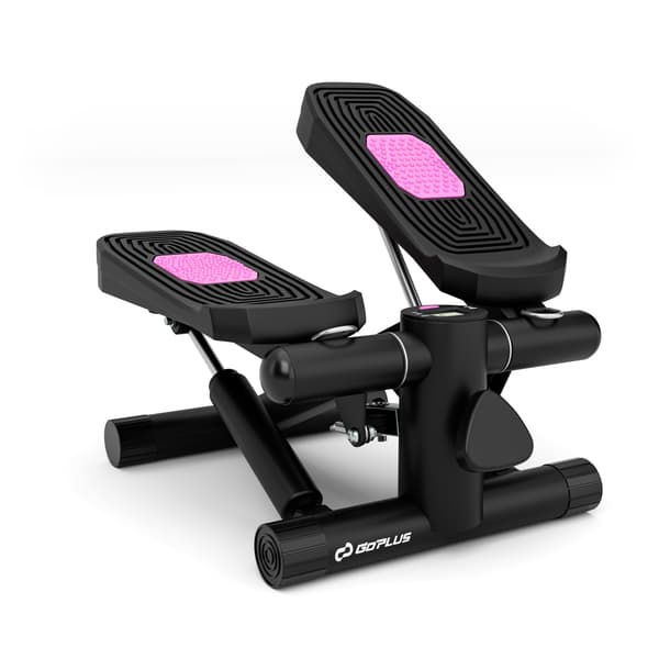 Mini stepper med modstandsbånd 40x31x21,5 cm sort