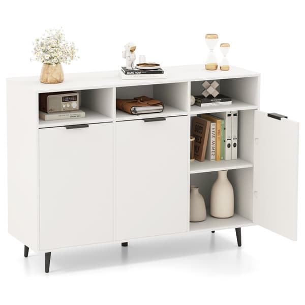 Sideboard Buffet Skab, 120x40x90 cm, Hvid , Star