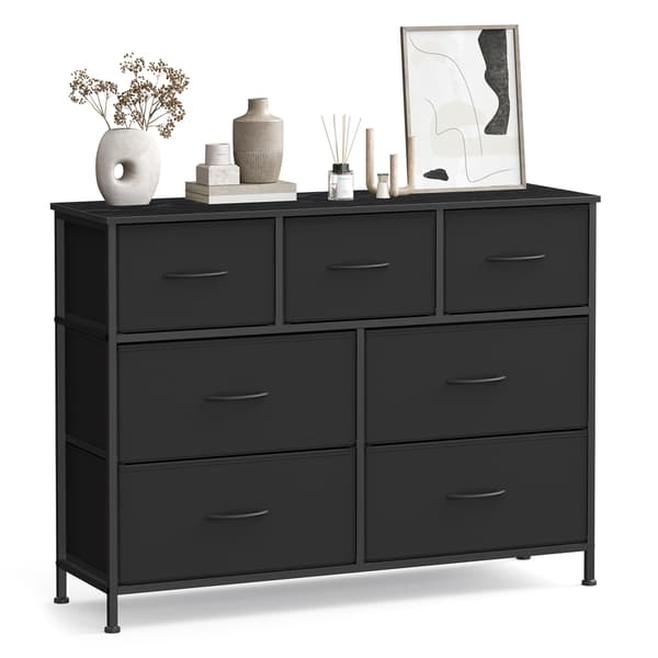 Kommode 30x98.8x73.7 cm Svart Stål