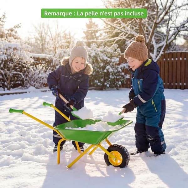 Lasten kottikärryt 78x45x36 cm vihreä/keltainen