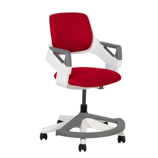 Barnstol ROOKEE 64x64x76-93 cm mörkröd