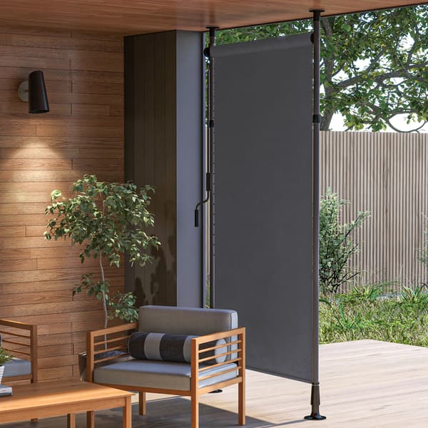 Vertikal markise, 150x220-310 cm, mørkegrå