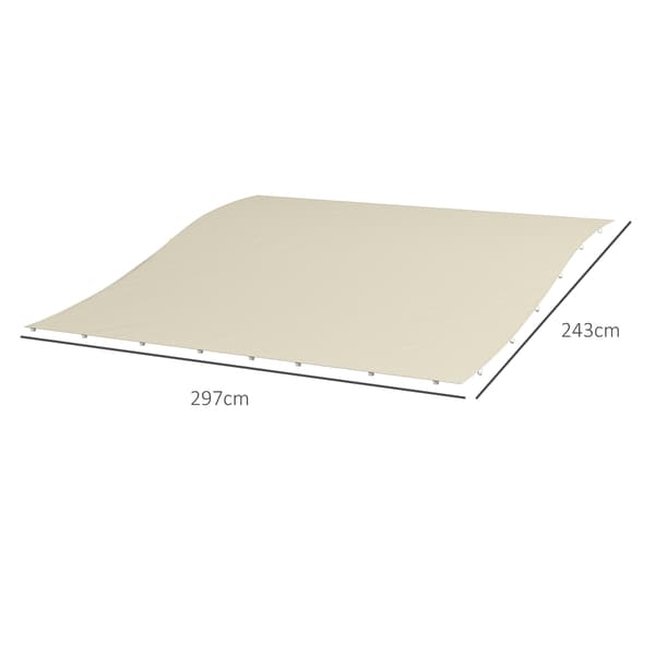 Udskiftnings tag, 297x243 cm, Beige