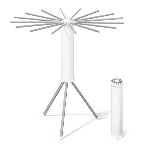 Torkställning för kläder 112x112x122 cm Silver