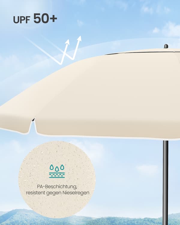 Parasol 160 cm Beige