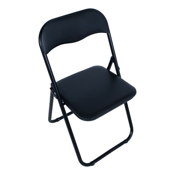 Sammenklappelig stol 44x48x80 cm Sort PVC