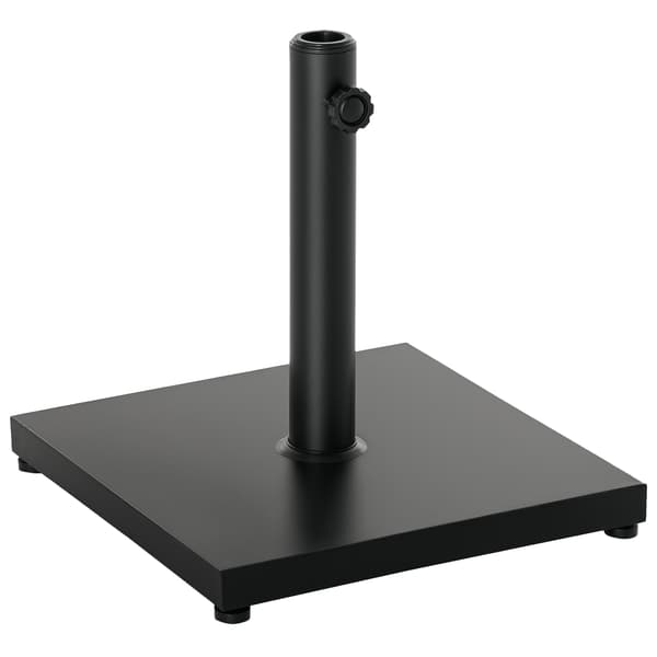 Parasolbase, 40x40x43 cm, Sort, Metal