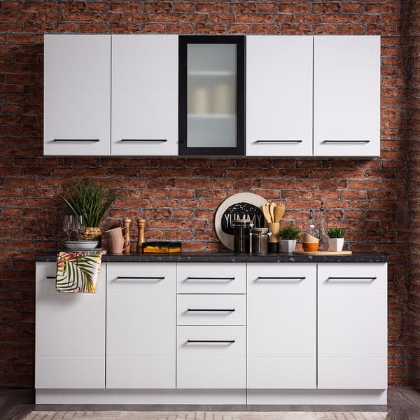 Köksenhet, Home, 200x85x60 cm, Vit, Förvaring