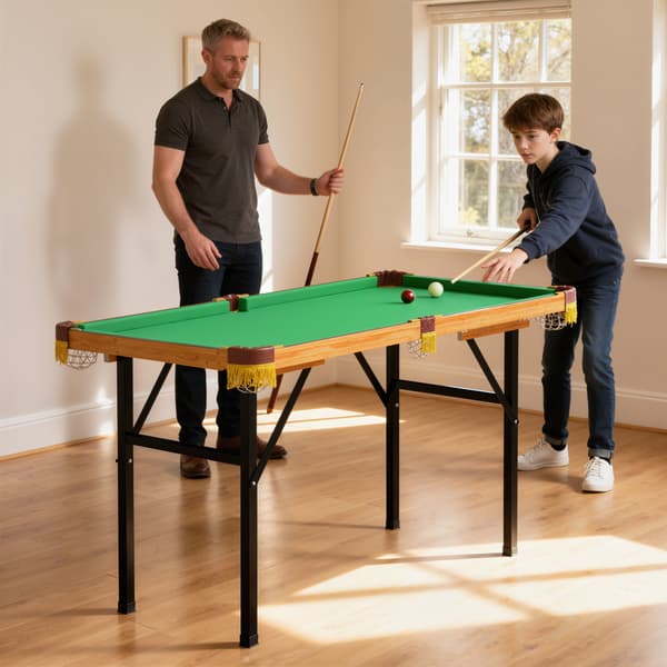 Billardbord Foldbart 120x63x73,5 cm Grøn Træ