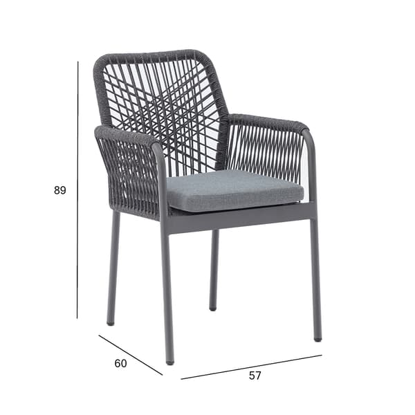 Stol Hela 57x60x89 cm Grå